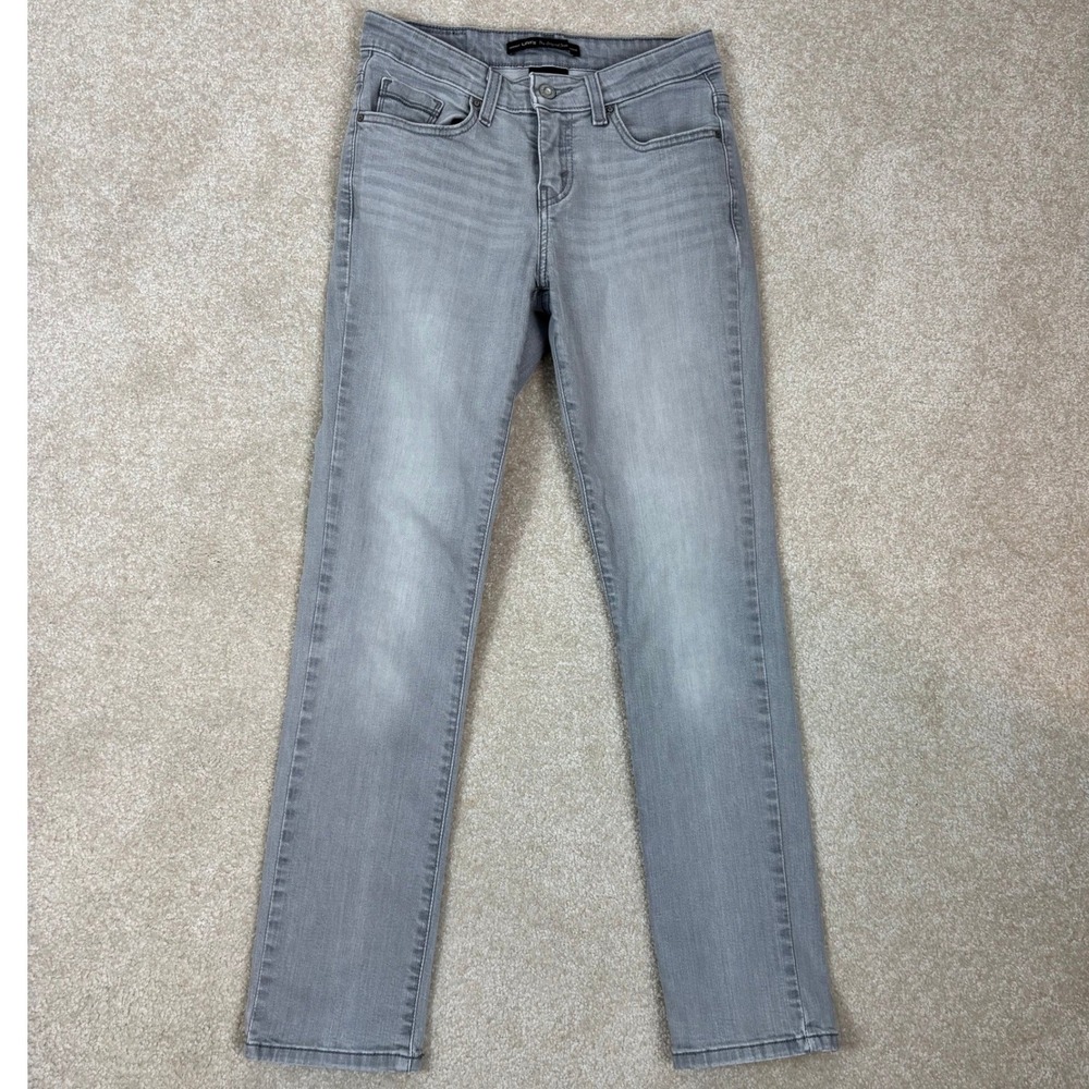 Levis The Original Jean Womens 4M Mid Rise Skinny Grey Stretch Denim Pants